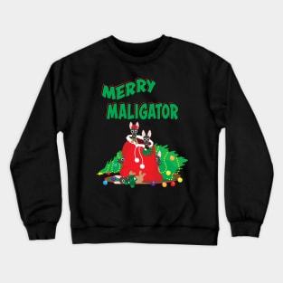 Merry Maligator: Puppies! Crewneck Sweatshirt